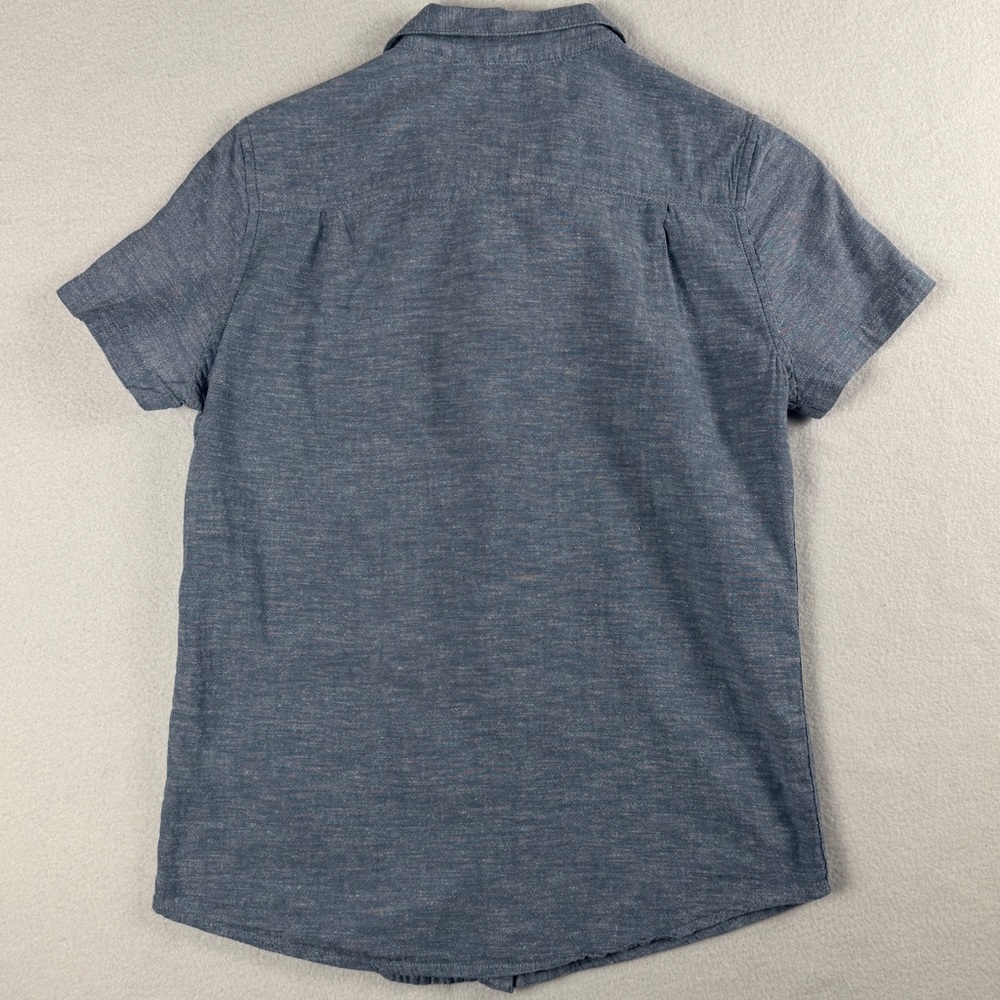 Bridge and Burn Women’s Lana Button Up Shirt Short Sleeve Blue XS - Picture 7 of 9